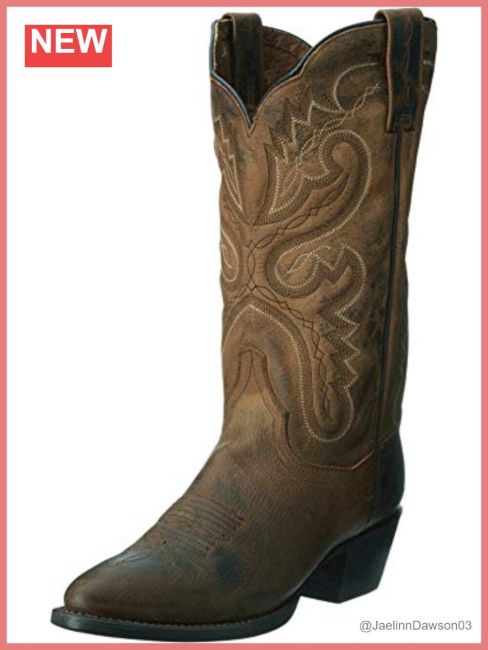 Dan Post Marla Pull On Round Toe Casual Boots Mid Calf Low Heel Leather